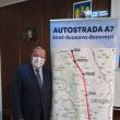 Flutur anunță că s-a semnat contractul pentru Autostrada A7. „Este o zi istorică pentru județul Suceava”