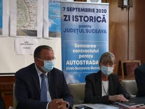 Flutur anunță că s-a semnat contractul pentru Autostrada A7. „Este o zi istorică pentru județul Suceava”