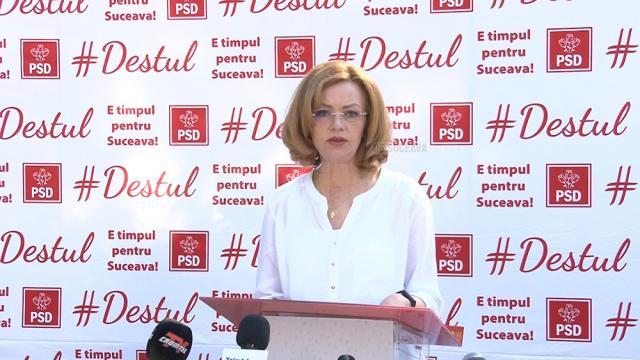 Candidatul PSD la funcția de președinte al Consiliului Județean Suceava, Mirela Adomnicăi