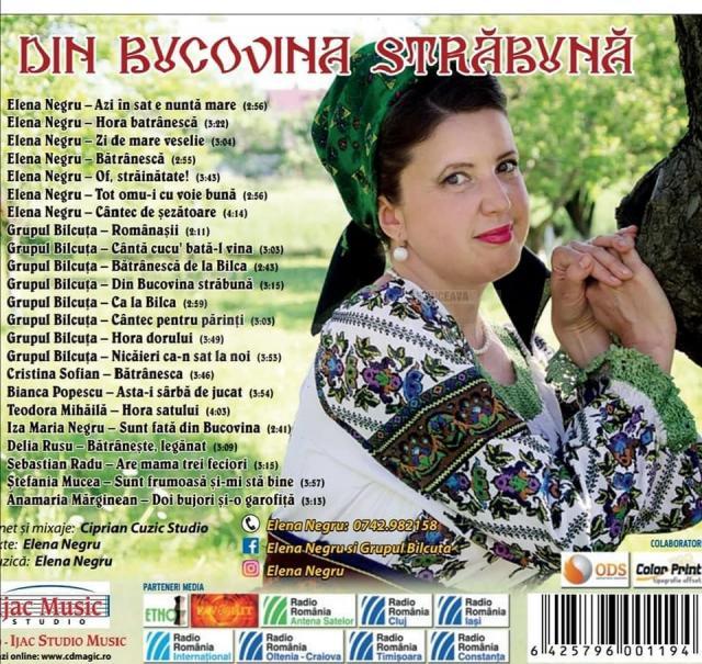 Învățătoarea Elena Negru și grupul „Bilcuța” au lansat albumul „Din Bucovina străbună”