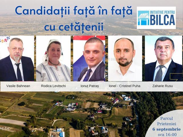 Prima dezbatere cu toți candidații la funcția de primar al comunei Bilca, lansată de Grupul civic „Inițiative pentru Bilca”