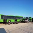 Primele autobuze electrice din lotul de 25 au ajuns marți dimineață la Suceava. Foto Cosmin Romega