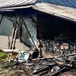 In incendiu a fost distrus partial si acoperisul casei de locuit