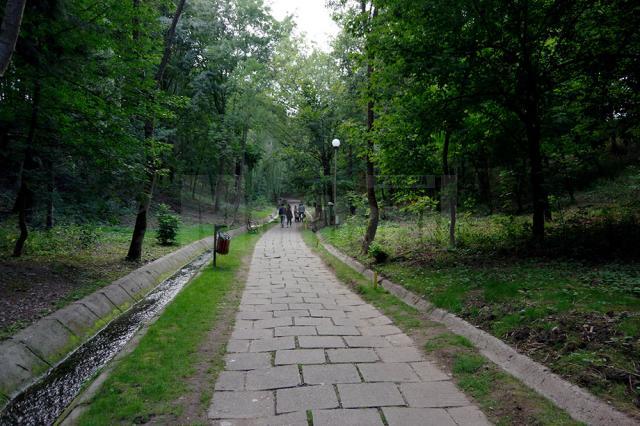 Reparații în parcul Șipote, chiar dacă predarea-primirea nu a avut loc încă