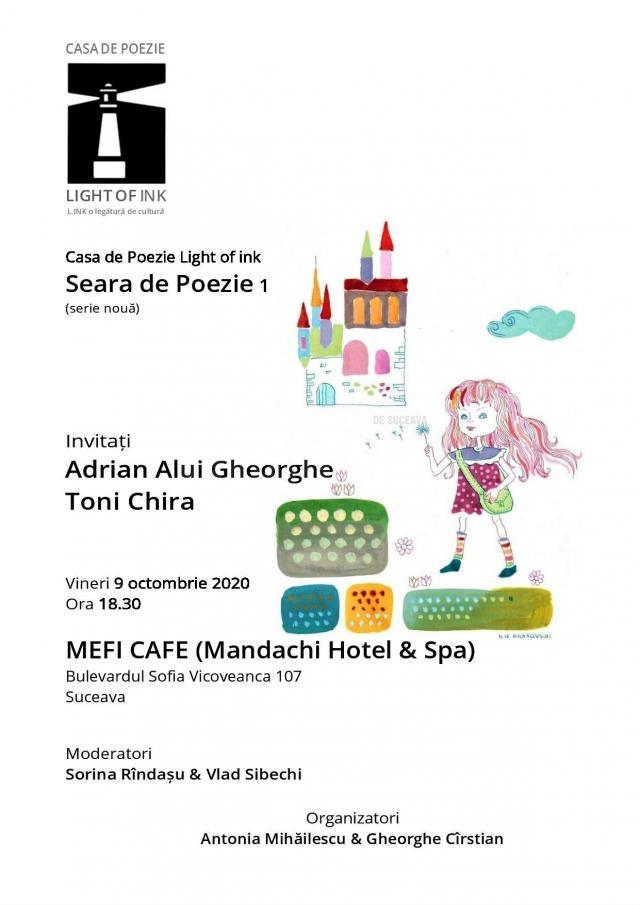 Seară de poezie, vineri, la Mefi Cafe