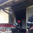 Interventie a pompierilor pentru stingerea incendiului la Straja