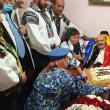 La împlinirea vârstei de 100 de ani, veteranul sărbătorit a primit un tort