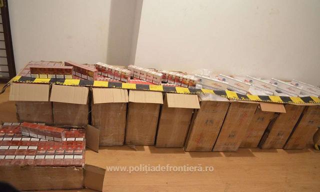 Colete cu țigări de contrabandă