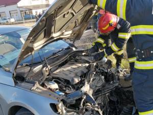 Unul din autoturismele implicate in accident la Marginea