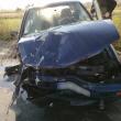 Celalalt autoturism implicat in accident a fost deasemenea grav avariat