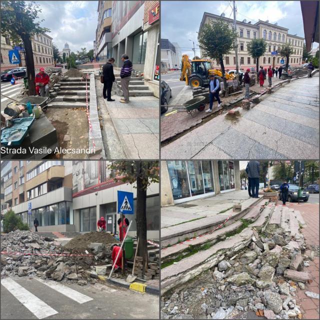 Lucrări de refacere a treptelor și aleilor aferente, în municipiul Suceava