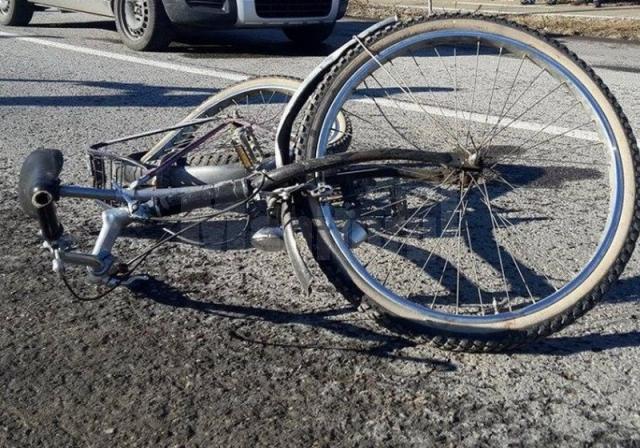 Biciclistul a suferit leziuni serioase