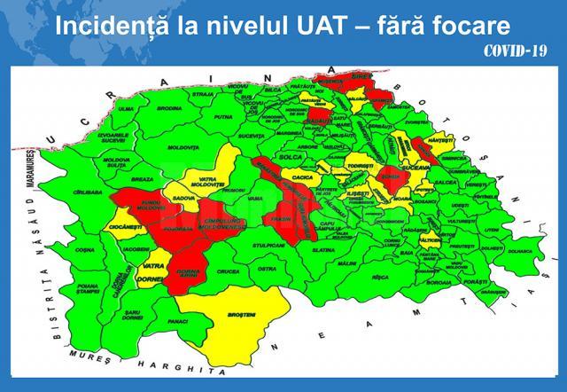 Incidența cazurilor de Covid-19 fără focare