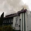 Incendiu la o clădire de birouri de la Piața Burdujeni