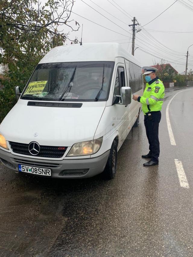 Poliţiştii au verificat respectarea măsurilor de protecţie anti Covid 19 in mijloacele de transport