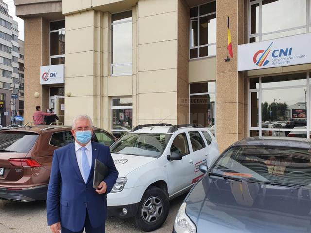 Primarul Sucevei, Ion Lungu, la Compania Națională de Investiții, unde va depune o solicitare pentru realizarea unui stadion nou