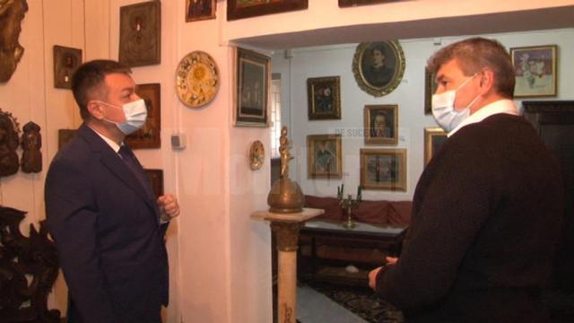 Ministrul Culturii, Bogdan Gheorghiu, a vizitat, vineri, Muzeul de Artă „Ion Irimescu” din Fălticeni