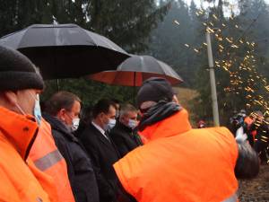Demonstrația funcționării utilajului de sudură a traverselor