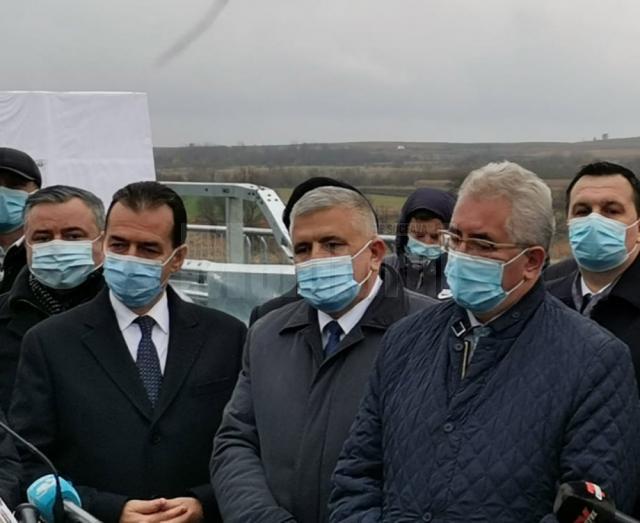 Ion Lungu, prezent la vizita în teren a premierului României, Ludovic Orban, la inaugurarea rutei ocolitoare a municipiului Rădăuți