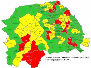 1.806 cazuri de Covid-19 sunt în evoluție în 110 localități din județul Suceava