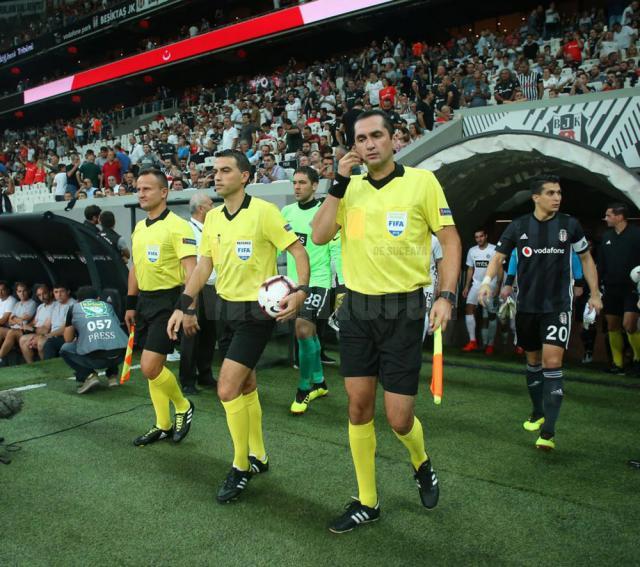 Șovre, Hațegan și Gheorghe sunt primii arbitrii delegați la cinci partide consecutiv în Liga Campionilor