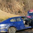 Autoturismul Skoda implicat in accident