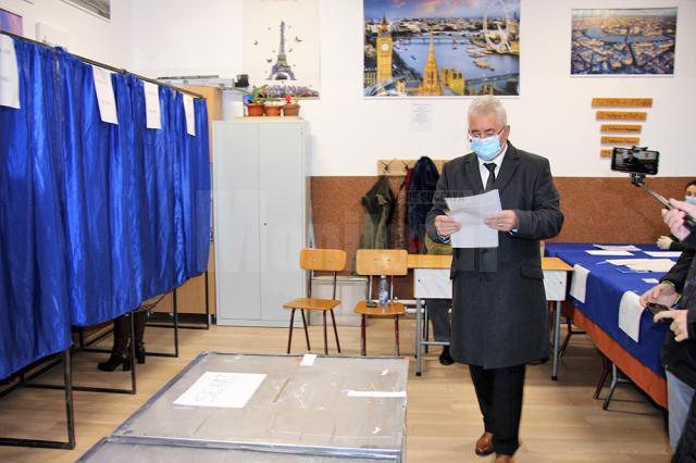Ion Lungu a votat pentru dezvoltarea României, pentru dezvoltarea județului Suceava, pentru dezvoltarea municipiului Suceava