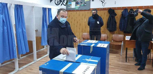 Gheorghe Flutur a votat pentru alegerile parlamentare la Gura Humorului