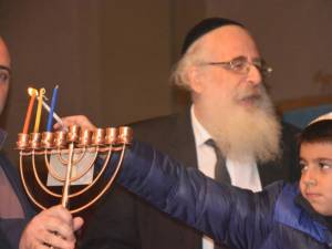 Rabinul Rafael Schaffer la Suceava, la sărbătoarea de Hanuka