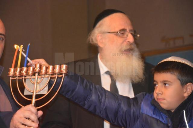 Rabinul Rafael Schaffer la Suceava, la sărbătoarea de Hanuka