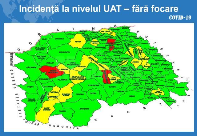 Doar patru localități din județul Suceava mai sunt în scenariul roșu
