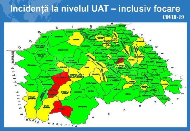 Harta incidentei cu focare