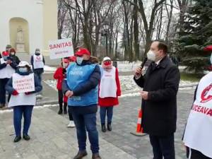 Prefectul de Suceava i-a asigurat pe sindicaliștii SANITAS de susținere