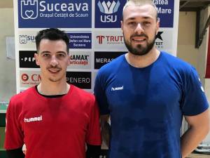 Noii jucători ai celor de la CSU din Suceava, Cătălin Costea şi Bogdan Păunescu