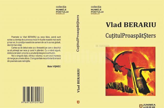 Lansarea volumului de debut „CuțitulProaspătȘters” de Vlad Berariu, vineri, la Auditorium „Joseph Schmidt”