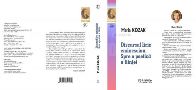 Premiul național „Mihai Eminescu” pentru cea mai bună carte de exegeză eminesciană publicată în anul 2020, câștigat de autoarea Maria Kozak