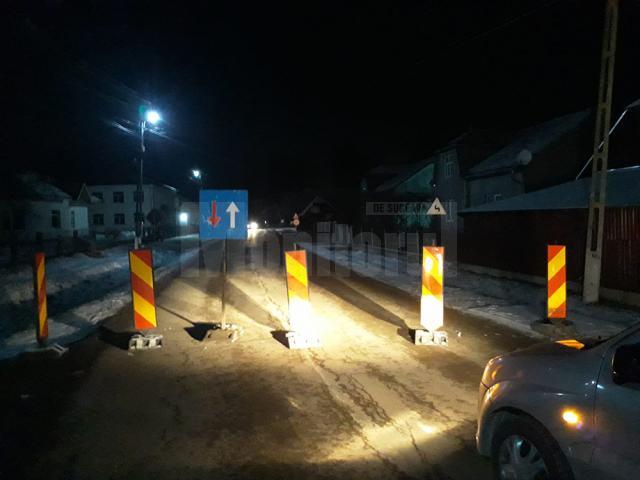 Drum județean blocat în localitatea Costâna
