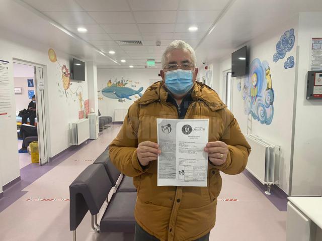 Primarul Sucevei, Ion Lungu, a fost vaccinat împotriva COVID-19