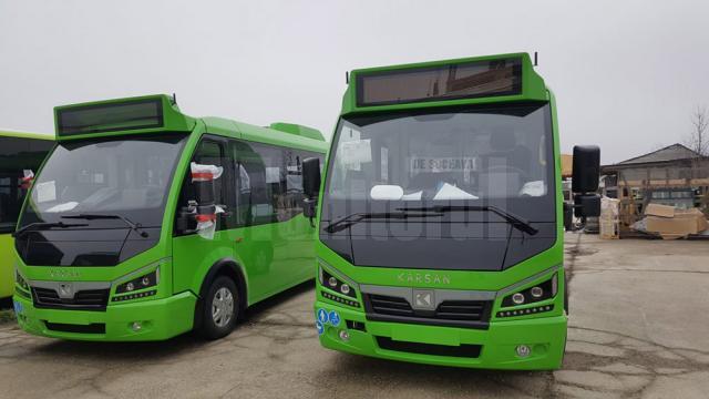 Încă 7 autobuze electrice mici completează parcul auto de transport public electric din Suceava