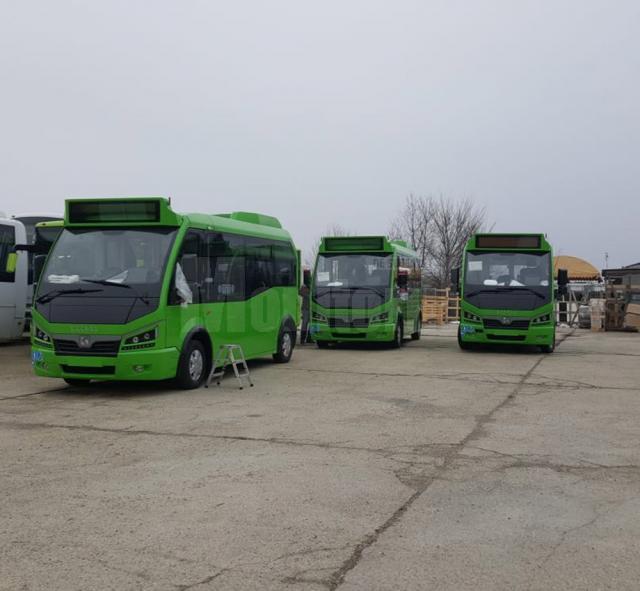 vÎncă 7 autobuze electrice mici completează parcul auto de transport public electric din Suceava