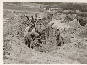 Începutul construcției Stadionului ”Nada Florilor”