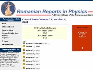 Articol bazat pe educația STEM, realizat de suceveni, publicat în cea mai bine cotată revistă românească din domeniul fizicii, la nivel internațional
