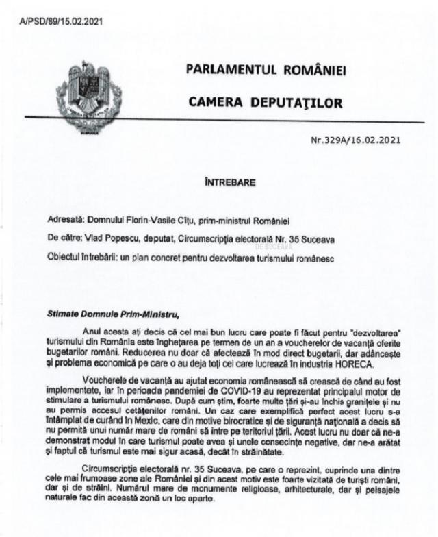 Vlad Popescu: Guvernul Cîțu este nepăsător față de cetățeni și nu are soluții pentru economia românească