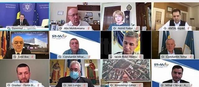 Discuții online pe tema gestionării pandemiei, la nivelul municipiilor, cu premierul României