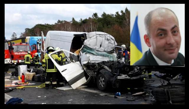 Patronul unei firme de transport din Suceava, cumnatul său și încă o persoană au murit într-un cumplit accident în Germania. Foto stiridiaspora.ro