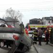 Accident cu două mașini implicate într-o intersecție din Fălticeni