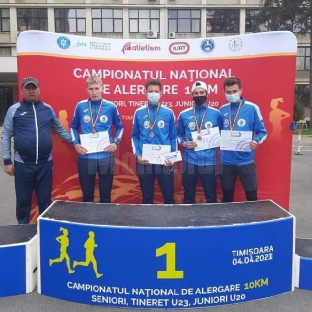 Echipa de juniori a CSM Dorna Vatra Dornei a cucerit medalia de bronz la Naţionalele de atletism