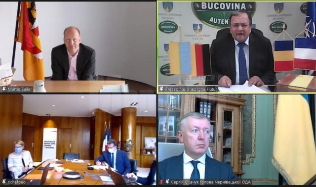 Gheorghe Flutur a reluat discuțiile cu partenerii externi ai județului Suceava