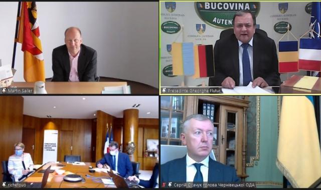 Gheorghe Flutur a reluat discuțiile cu partenerii externi ai județului Suceava