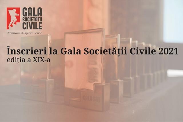 S-a dat startul înscrierilor de proiecte la Gala Societății Civile 2021